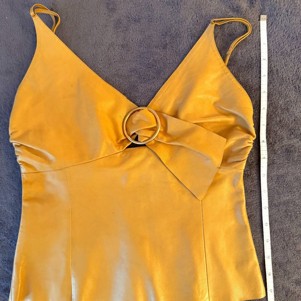 Prada Leather Tank Top, Butter Yellow